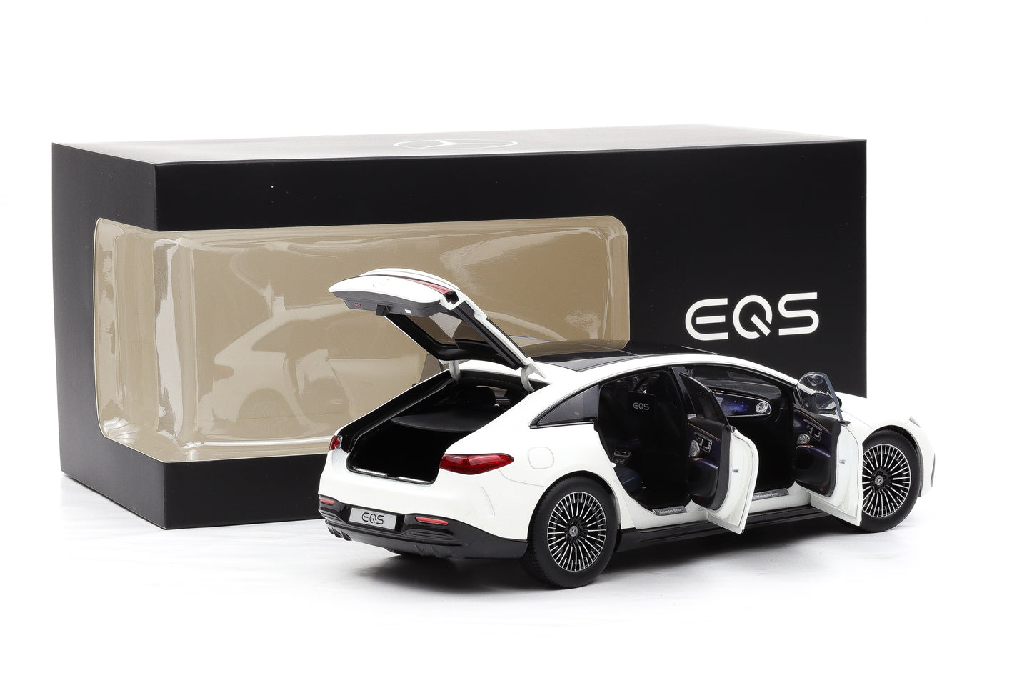 1:18 NZG Mercedes EQS V297 Limousine opalite white bright matt DEALER NEU
