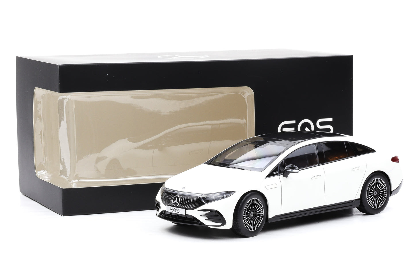 1:18 NZG Mercedes EQS V297 Limousine opalite white bright matt DEALER NEU
