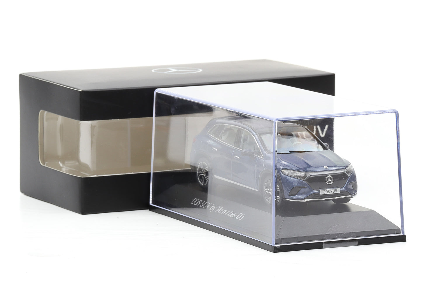 1:43 Spark Mercedes-Benz EQS SUV X296 Sodalithblau 2022 Dealer B66960588