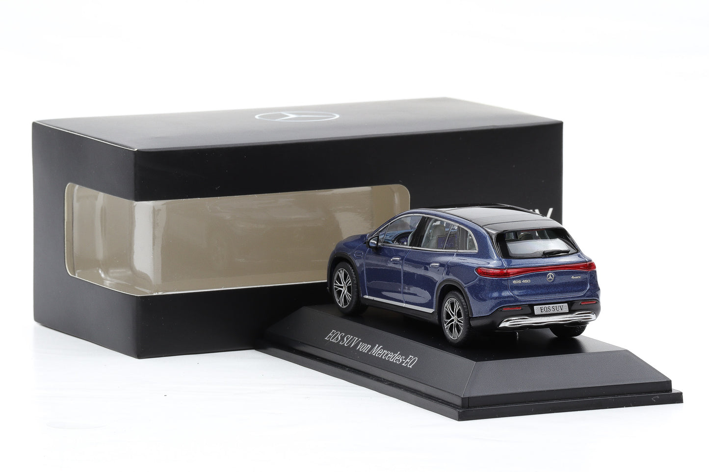 1:43 Spark Mercedes-Benz EQS SUV X296 Sodalithblau 2022 Dealer B66960588