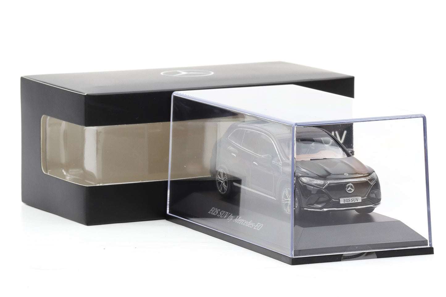 1:43 Spark Mercedes-Benz EQS SUV X296 Obsidianschwarz 2022 Dealer B66960589