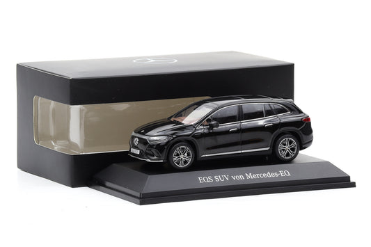 1:43 Spark Mercedes-Benz EQS SUV X296 Obsidianschwarz 2022 Dealer B66960589
