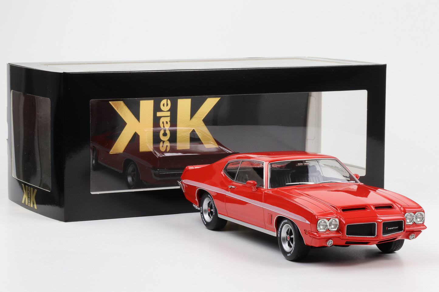 1:18 Pontiac LeMans GTO 1972 hellrot KK Scale diecast
