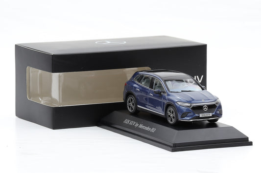 1:43 Spark Mercedes-Benz EQS SUV X296 Sodalithblau 2022 Dealer B66960588