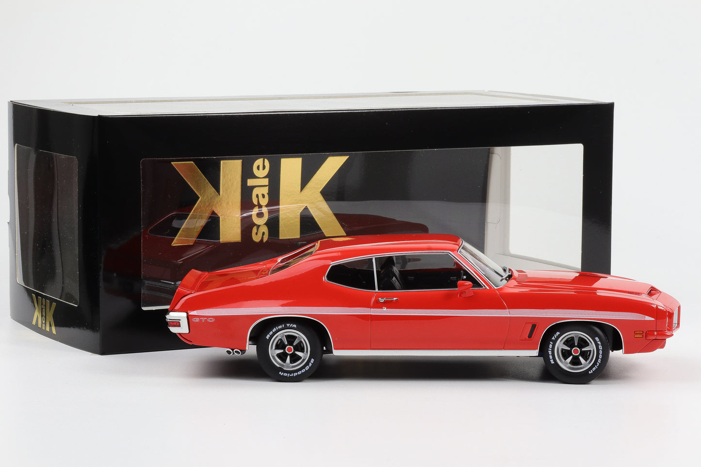 1:18 Pontiac LeMans GTO 1972 hellrot KK Scale diecast