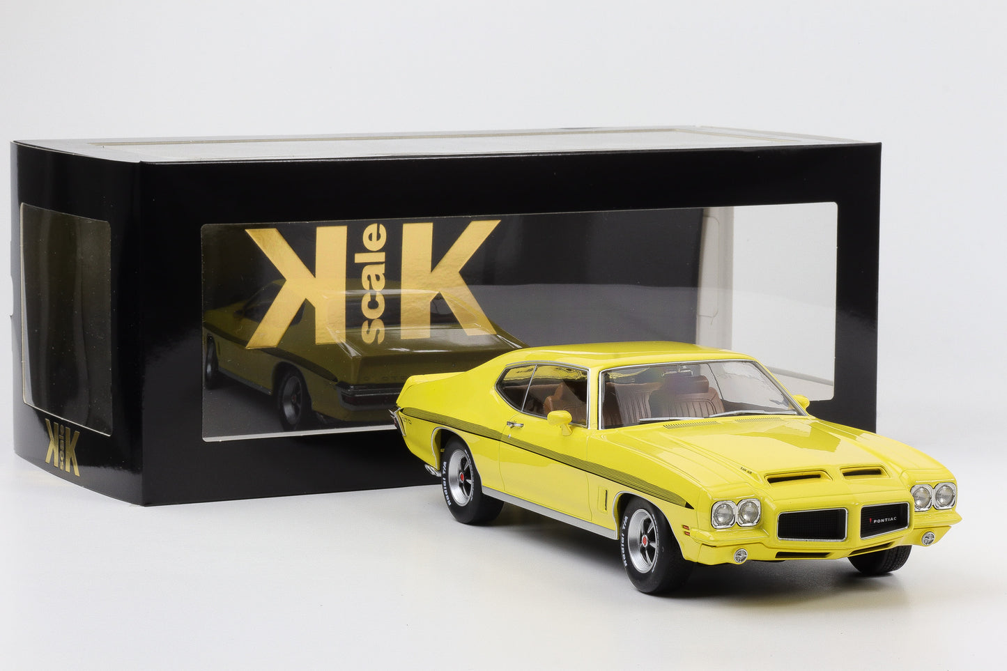 1:18 Pontiac LeMans GTO 1972 gelb KK Scale diecast