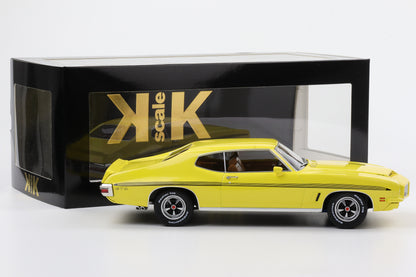 1:18 Pontiac LeMans GTO 1972 gelb KK Scale diecast