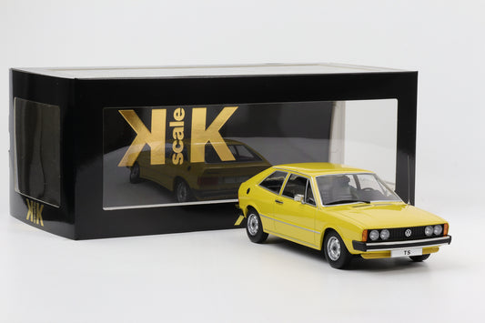 1:18 KK-Scale Volkswagen VW Scirocco TS Sportcoupe MK1 1976 gelb diecast