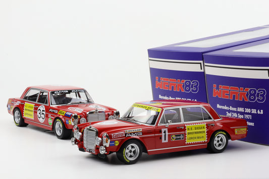 1:18 Werk83 Mercedes-Benz AMG 300 SEL 6.8 Set Rote Sau #1 #35 Spa Nürburgring