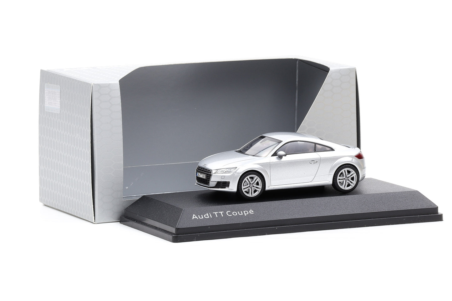 1:43 Kyosho Audi TT 8S Coupe 2015 Florettsilber Dealer 5011400413