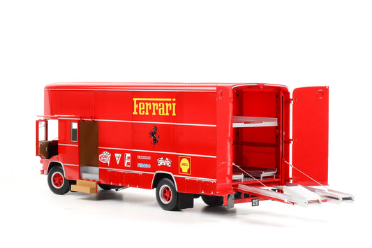 1:18 OM Fiat 150 Rolfo F1 Scuderia Ferrari 70er Jahre Renntransporter Formel 1 Werk83