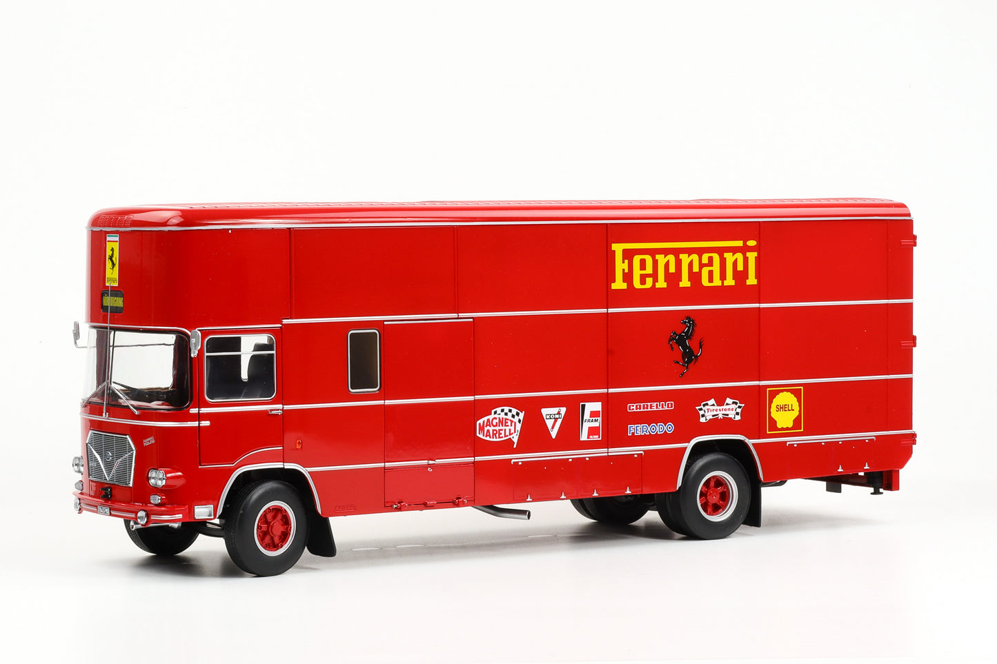 1:18 OM Fiat 150 Rolfo F1 Scuderia Ferrari 70er Jahre Renntransporter Formel 1 Werk83