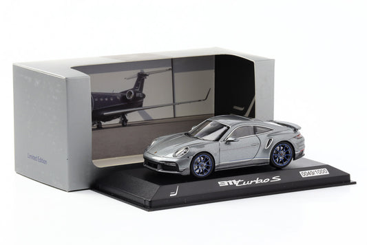 1:43 Porsche 911 992 Turbo S Exclusive embraer grey Minichamps Dealer WAP