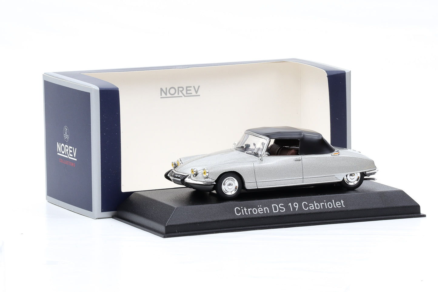 1:43 Norev Citroen DS 19 Cabriolet pearl grey 1965 Dach abnehmbar 157084