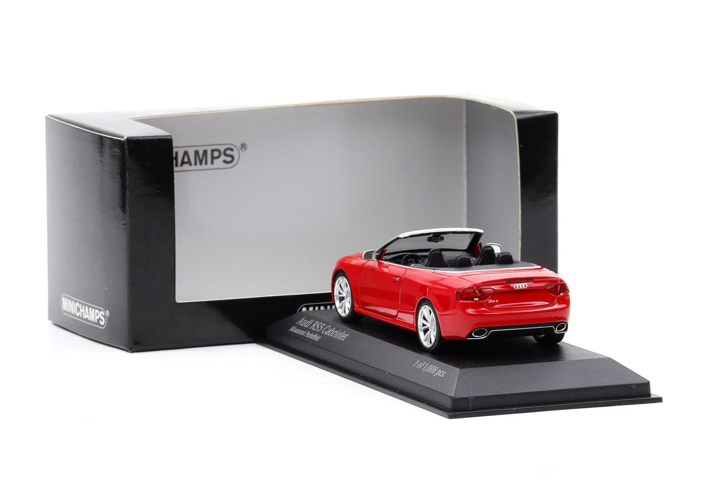 1:43 Minichamps Audi RS5 Cabrio Cabriolet 2012 rot