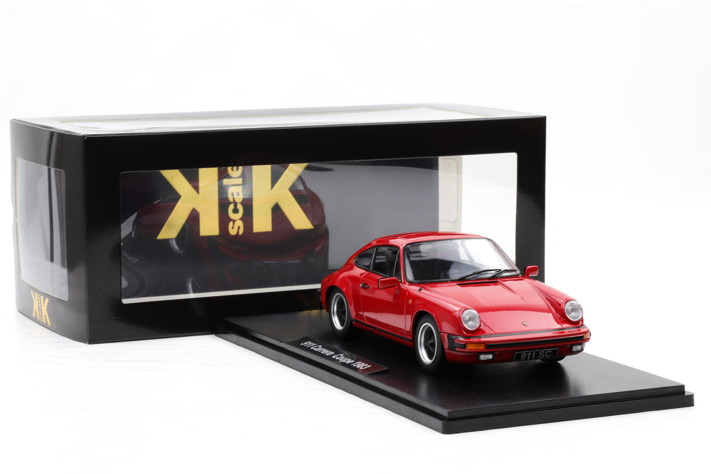 1:18 Porsche 911 Carrera Coupe 1983 weiss schwarz rot Farbe wählen KK Scale