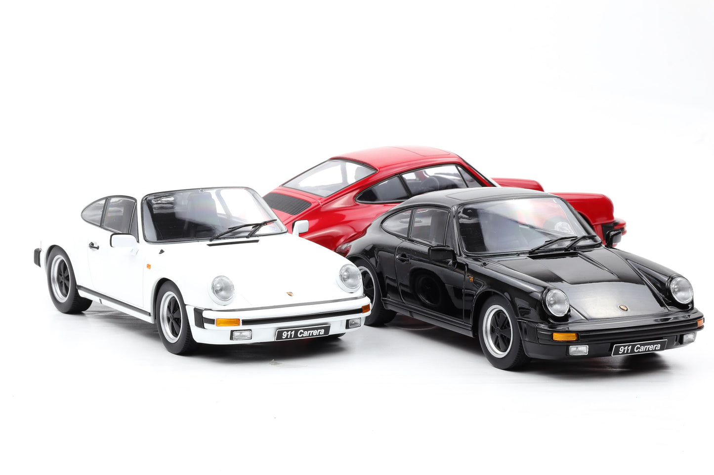 1:18 Porsche 911 Carrera Coupe 1983 weiss schwarz rot Farbe wählen KK Scale
