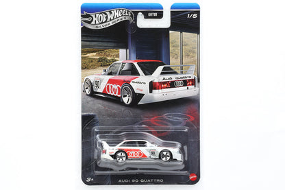 1:64 Hot Wheels Silver Series Racing Course Audi 90 R8 E-Tron RS5 Sport Quattro