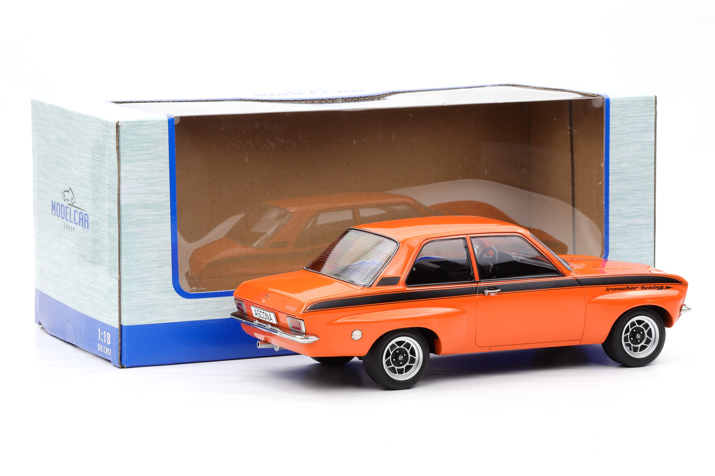 1:18 Opel Ascona A 1973 orange schwarz Irmscher Breitbau MCG