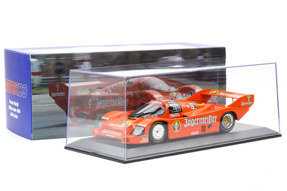 1:18 Werk83 956K Jägermeister #19 1000km Imola 1984 Stuck Bellof + Vitrine