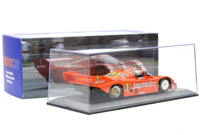 1:18 Werk83 956K Jägermeister #19 1000km Imola 1984 Stuck Bellof + Vitrine
