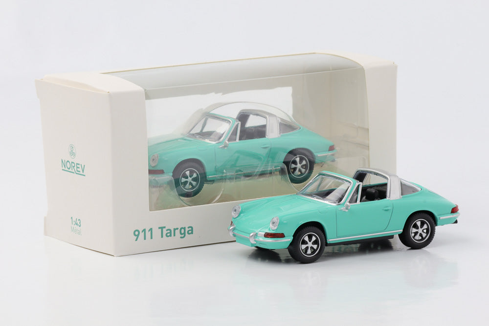1:43 Porsche 911 Targa 1969 turquoise jet car Norev diecast 750043