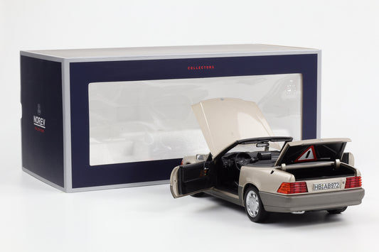 1:18 Mercedes-Benz 500 SL Roadster Softtop R129 1989 Rauchsilber 1:18 Norev