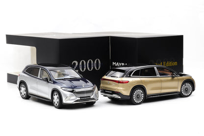 1:18 NZG Mercedes Maybach SET 2 x EQS 680 Z296 SUV 2024 gold / silber DEALER