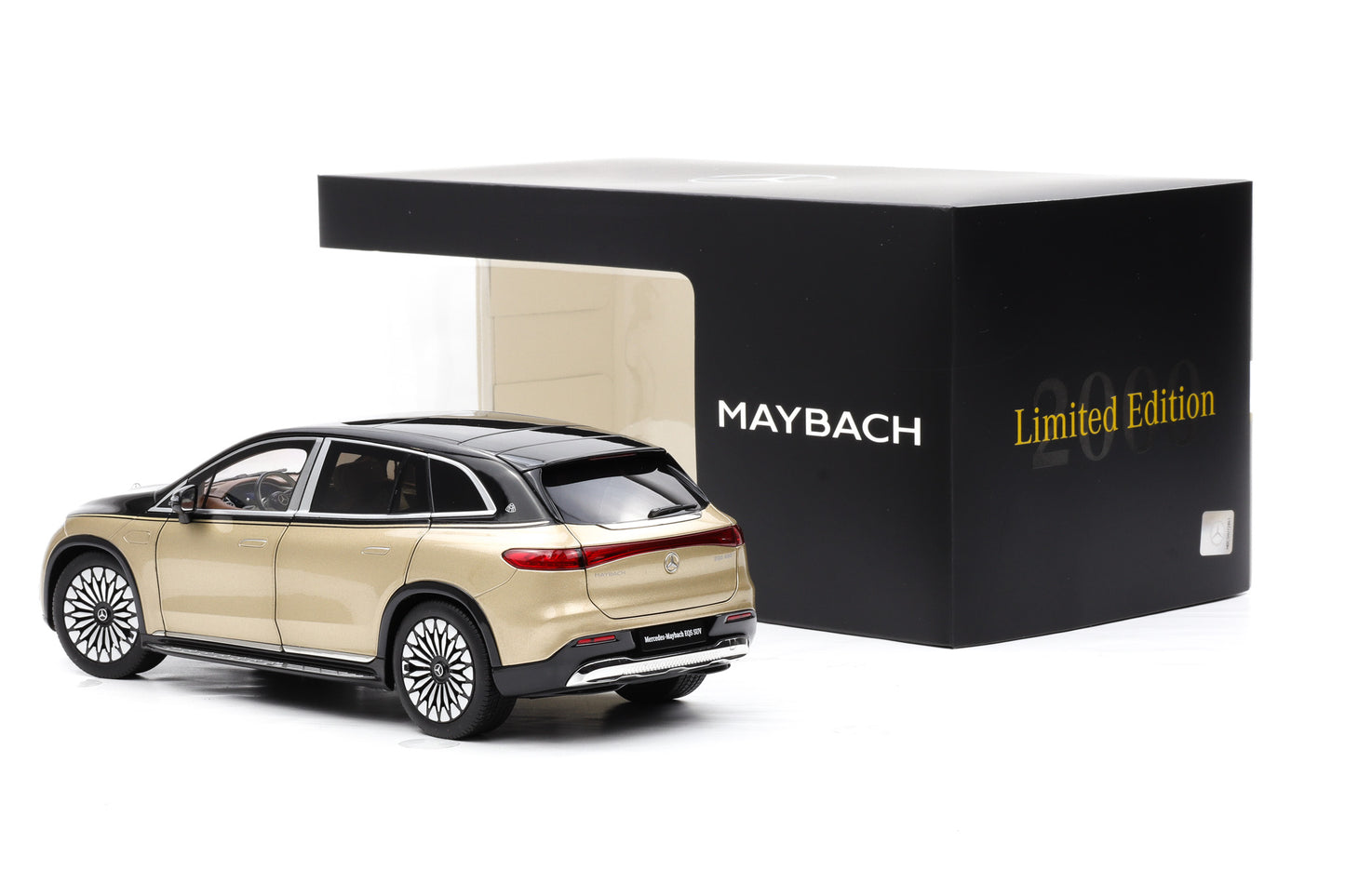 1:18 NZG Mercedes Maybach EQS 680 Z296 SUV black/ Kalahari gold DEALER