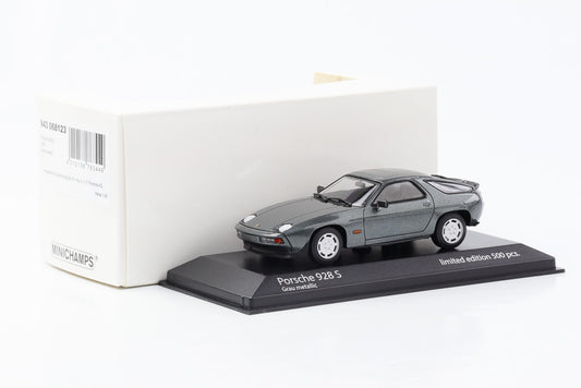 1:43 Porsche 928 S 1979 cinza metálico Minichamps limitado