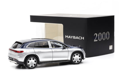 1:18 NZG Mercedes Maybach EQS 680 SUV nautic blue hightech silber Dealer