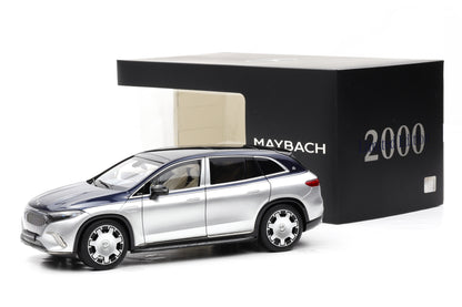 1:18 NZG Mercedes Maybach EQS 680 SUV nautic blue hightech silber Dealer