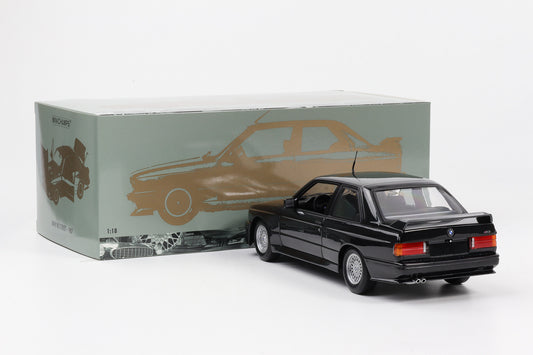 1:18 Minichamps BMW M3 E30 Street Evo 1989 schwarz metallic full opening