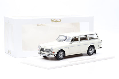 1:18 Norev Volvo Amazon Kombi Break 1968 pearl white + Vitrine 188750
