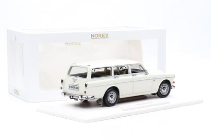 1:18 Norev Volvo Amazon Kombi Break 1968 pearl white + Vitrine 188750