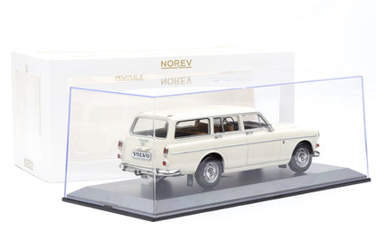 1:18 Norev Volvo Amazon Kombi Break 1968 pearl white + Vitrine 188750