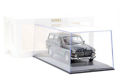 1:18 Norev Volvo Amazon Kombi Break 1968 Graphite grey + Vitrine 188751