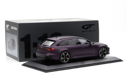 1:18 GT Spirit Audi RS6 C8 Avant 2020 matt purple GT825 + Vitrine