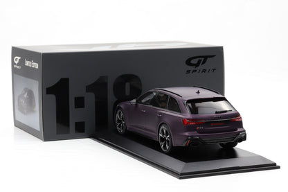 1:18 GT Spirit Audi RS6 C8 Avant 2020 matt purple GT825 + Vitrine