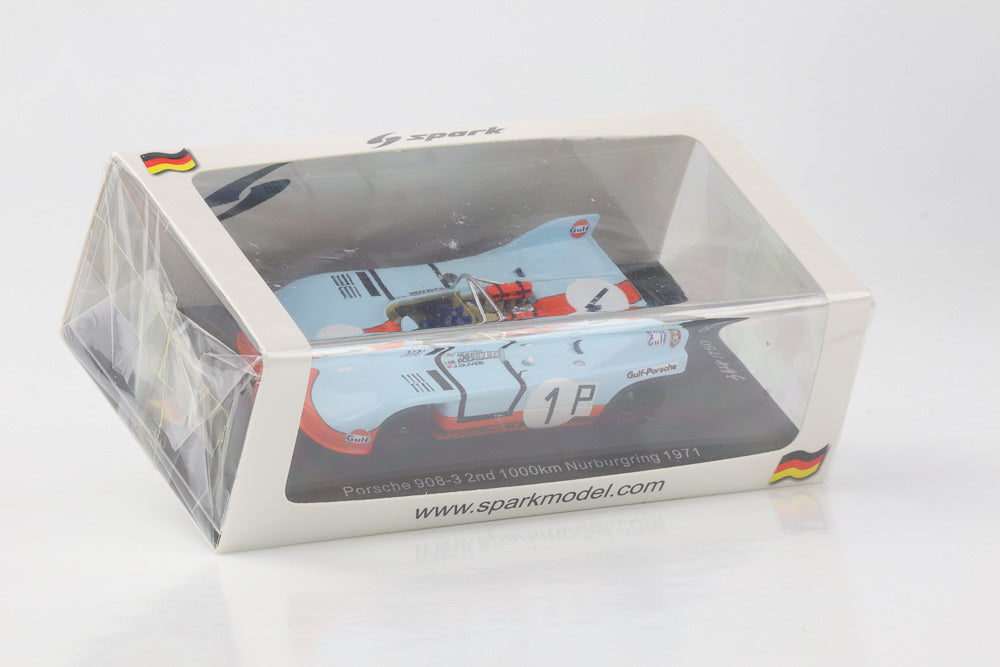 1:43 Porsche 908/03 John Wyer Gulf 1000 km Nürburgring 1971 Siffert Spark 1:43 SG519