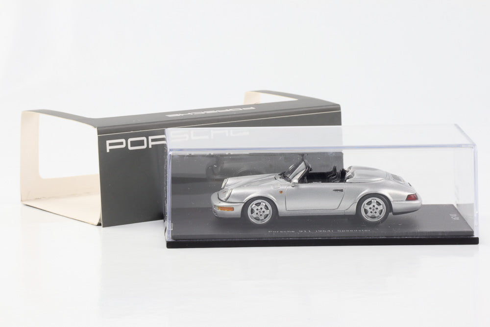 1:43 Porsche 911 964 Speedster arctic silver Spark 1/400 pcs