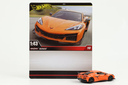 1:43 Hot Wheels Premium 2024 Real Riders Chevrolet Corvette Z06 orange 2023