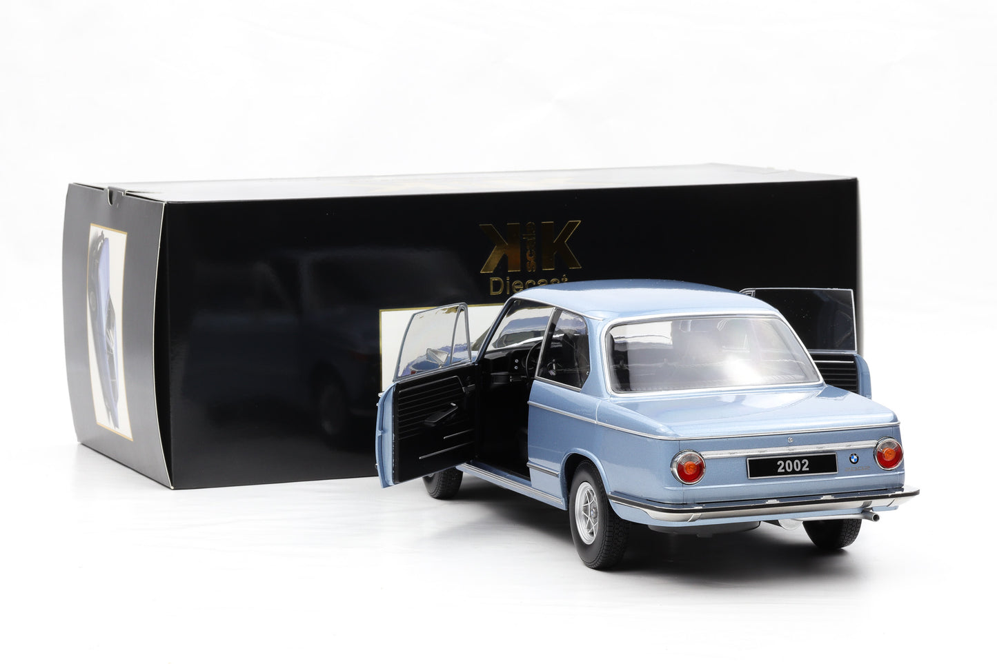 1:12 KK-Scale BMW 2002 1.Serie 1971 hellblau-metallic diecast opening parts