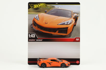1:43 Hot Wheels Premium 2024 Real Riders Chevrolet Corvette Z06 orange 2023