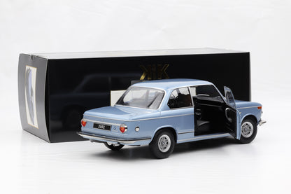 1:12 KK-Scale BMW 2002 1.Serie 1971 hellblau-metallic diecast opening parts