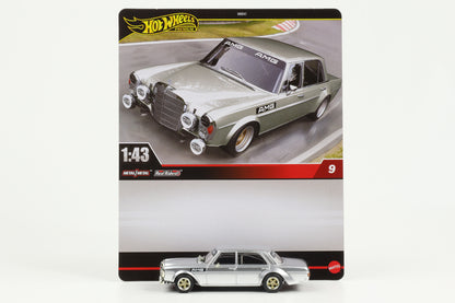 1:43 Hot Wheels Premium 2024 Real Riders Mercedes 300 SEL 6.8 AMG silver