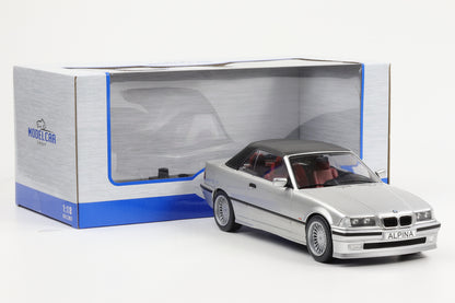 1:18 MCG BMW E36 Alpina B3 3.2 Cabrio silbermetallic mit Verdeck MCG18322