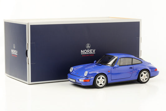 1:18 Porsche 911 964 Carrera 4 Coupé bleu maritime 1990 Norev 187322
