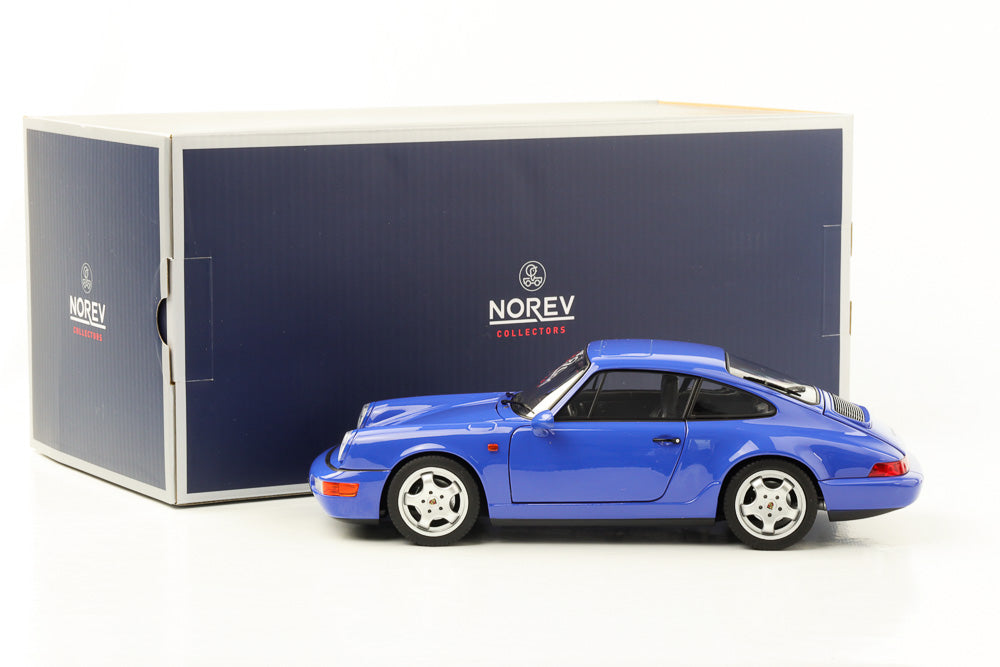 1:18 Porsche 911 964 Carrera 4 Coupe maritime blue 1990 Norev 187322