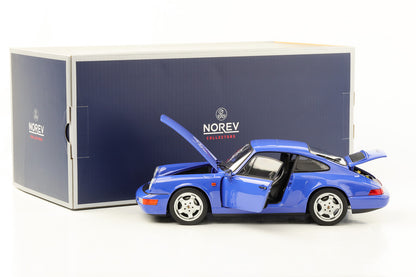1:18 Porsche 911 964 Carrera 4 Coupe maritime blue 1990 Norev 187322